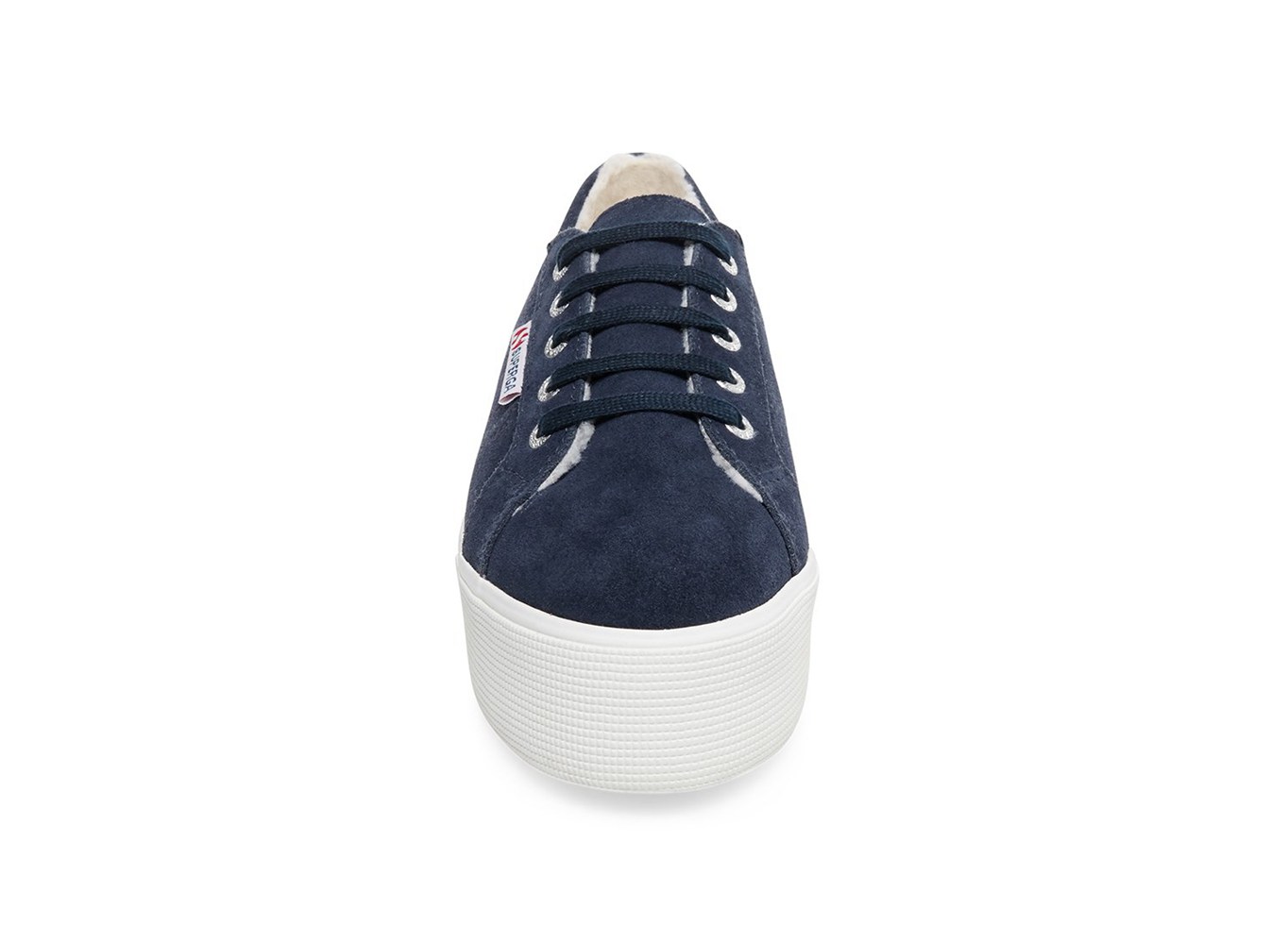Superga Plataforma Mujer Azul Marino - 2790 Suehairyfurw - 527436DNE